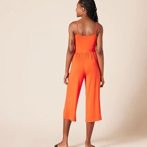 Women’s Jersey Cami Cropped Wide Leg Capri Jumpsuit Size Small
